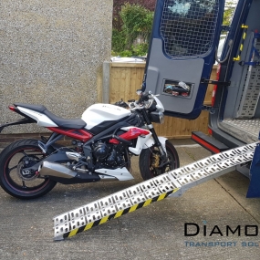 motorcycle delivery from GB & DE